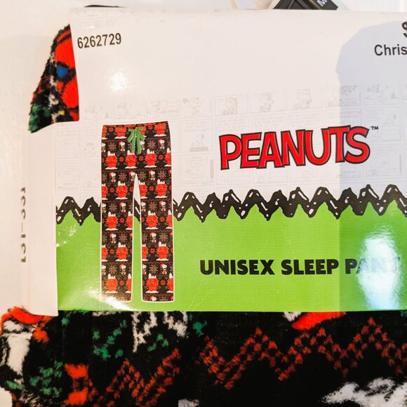 Peanuts NWT Unisex Fleece Sleep Pants Sz M - Picture 2 of 3